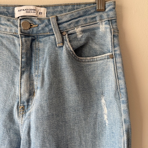 Just Black Denim Perfect Wide Leg - Size 27 - Picture 4 of 8